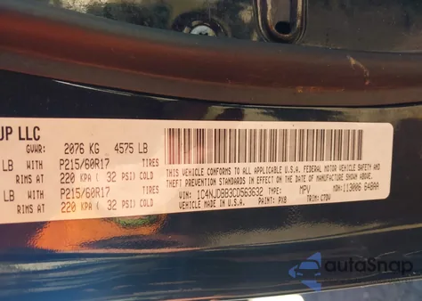 2012 Jeep Compass Sport from USA, damaged, VIN 1C4NJDBB3CD563632